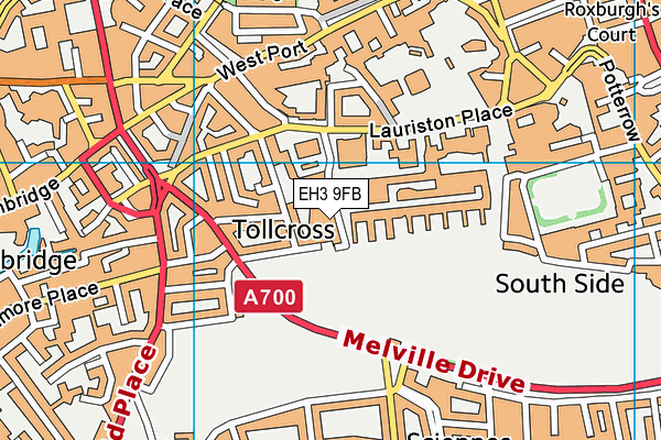 EH3 9FB map - OS VectorMap District (Ordnance Survey)