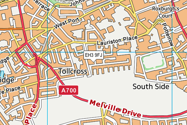 EH3 9FJ map - OS VectorMap District (Ordnance Survey)