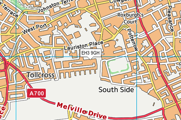 EH3 9GH map - OS VectorMap District (Ordnance Survey)