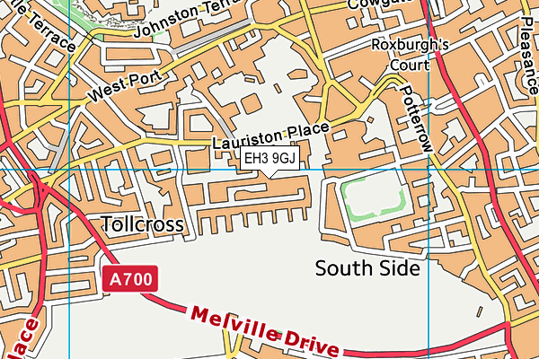 EH3 9GJ map - OS VectorMap District (Ordnance Survey)