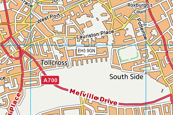 EH3 9GN map - OS VectorMap District (Ordnance Survey)