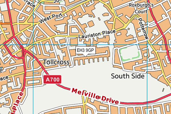 EH3 9GP map - OS VectorMap District (Ordnance Survey)