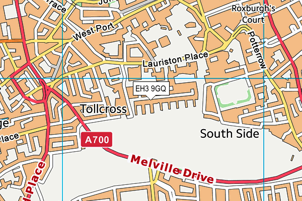 EH3 9GQ map - OS VectorMap District (Ordnance Survey)