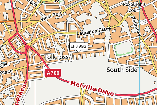 EH3 9GS map - OS VectorMap District (Ordnance Survey)