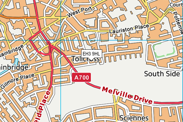 EH3 9HL map - OS VectorMap District (Ordnance Survey)