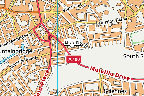 EH3 9HN map - OS VectorMap District (Ordnance Survey)