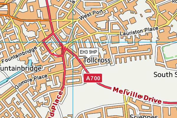 EH3 9HP map - OS VectorMap District (Ordnance Survey)