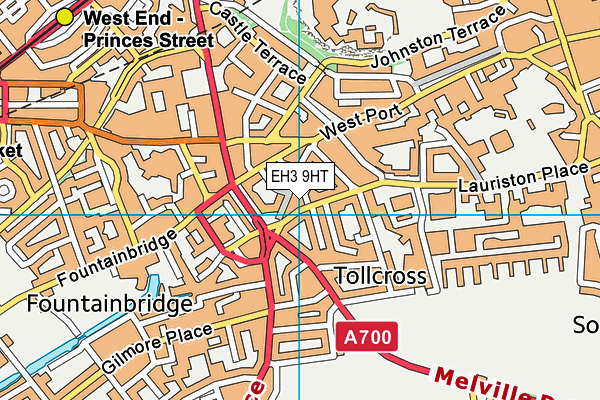 EH3 9HT map - OS VectorMap District (Ordnance Survey)