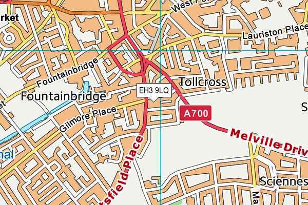 EH3 9LQ map - OS VectorMap District (Ordnance Survey)