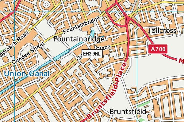 EH3 9NL map - OS VectorMap District (Ordnance Survey)