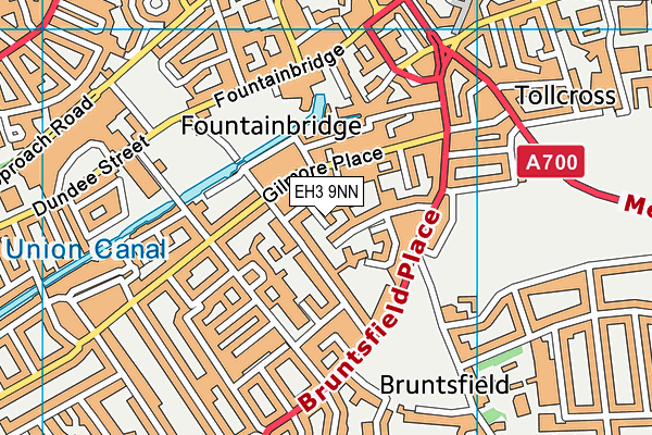 EH3 9NN map - OS VectorMap District (Ordnance Survey)