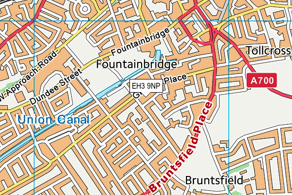 EH3 9NP map - OS VectorMap District (Ordnance Survey)