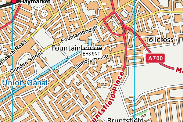 EH3 9NT map - OS VectorMap District (Ordnance Survey)