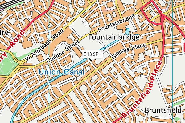 EH3 9PH map - OS VectorMap District (Ordnance Survey)