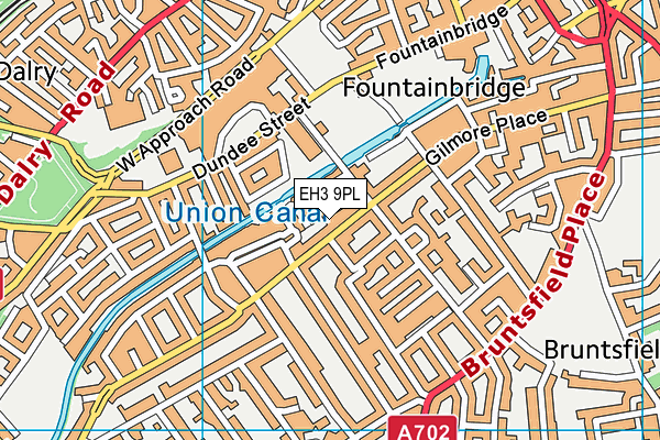 EH3 9PL map - OS VectorMap District (Ordnance Survey)