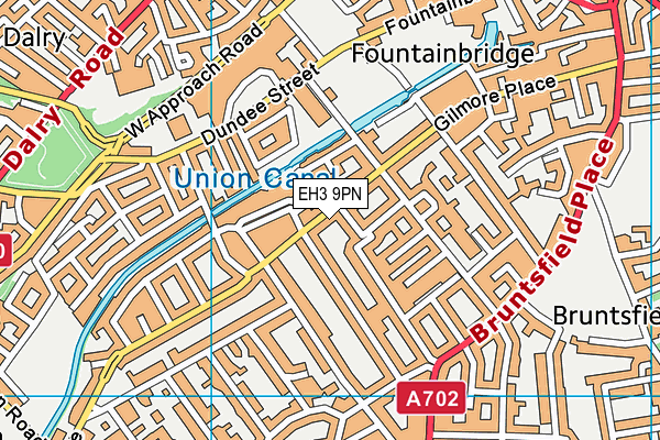 EH3 9PN map - OS VectorMap District (Ordnance Survey)