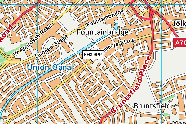 EH3 9PP map - OS VectorMap District (Ordnance Survey)