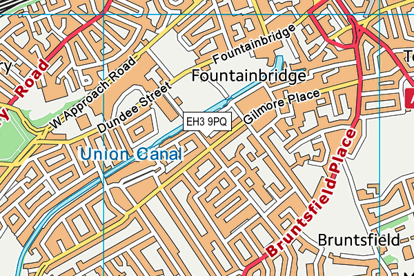 EH3 9PQ map - OS VectorMap District (Ordnance Survey)