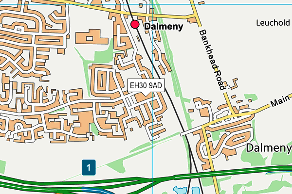 EH30 9AD map - OS VectorMap District (Ordnance Survey)