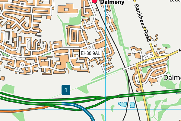 EH30 9AL map - OS VectorMap District (Ordnance Survey)