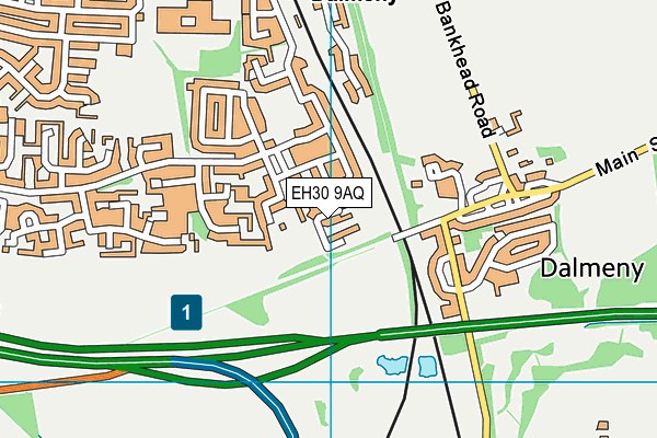 EH30 9AQ map - OS VectorMap District (Ordnance Survey)