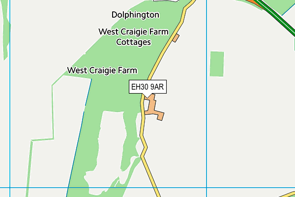 EH30 9AR map - OS VectorMap District (Ordnance Survey)