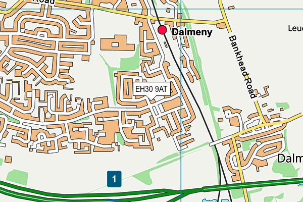 EH30 9AT map - OS VectorMap District (Ordnance Survey)