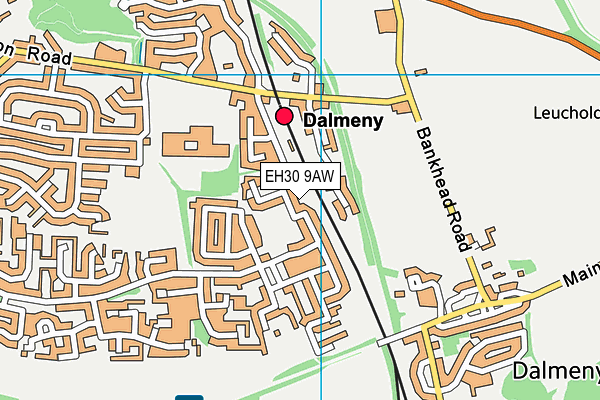 EH30 9AW map - OS VectorMap District (Ordnance Survey)