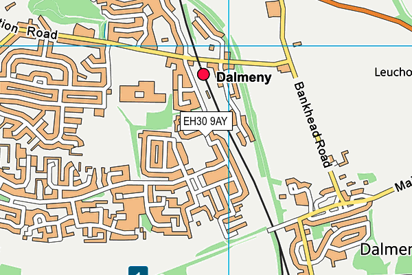 EH30 9AY map - OS VectorMap District (Ordnance Survey)