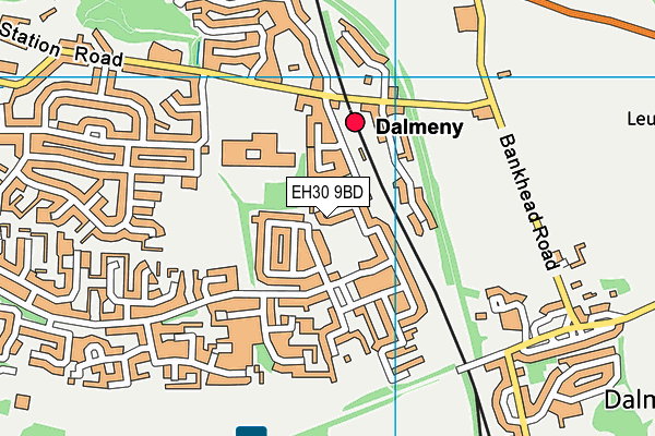 EH30 9BD map - OS VectorMap District (Ordnance Survey)