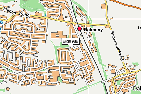 EH30 9BE map - OS VectorMap District (Ordnance Survey)