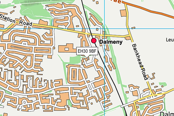 EH30 9BF map - OS VectorMap District (Ordnance Survey)