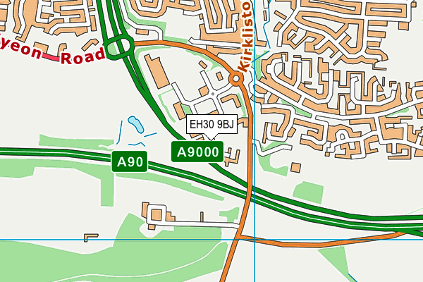 EH30 9BJ map - OS VectorMap District (Ordnance Survey)