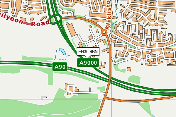 EH30 9BN map - OS VectorMap District (Ordnance Survey)