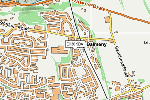 EH30 9DA map - OS VectorMap District (Ordnance Survey)