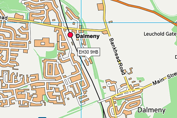 EH30 9HB map - OS VectorMap District (Ordnance Survey)