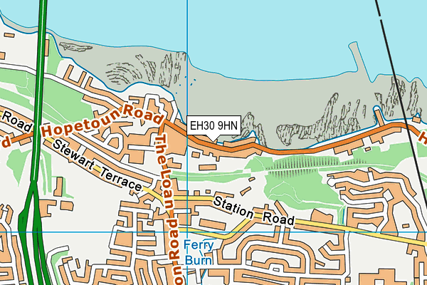 EH30 9HN map - OS VectorMap District (Ordnance Survey)