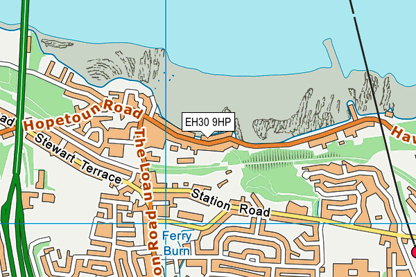 EH30 9HP map - OS VectorMap District (Ordnance Survey)