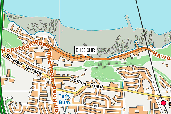 EH30 9HR map - OS VectorMap District (Ordnance Survey)