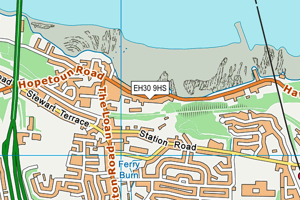 EH30 9HS map - OS VectorMap District (Ordnance Survey)