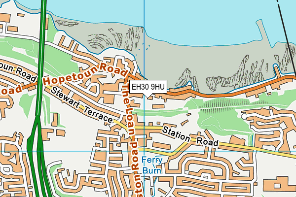EH30 9HU map - OS VectorMap District (Ordnance Survey)