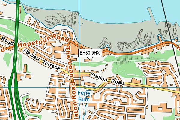 EH30 9HX map - OS VectorMap District (Ordnance Survey)