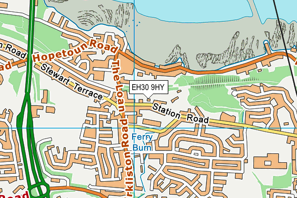 EH30 9HY map - OS VectorMap District (Ordnance Survey)