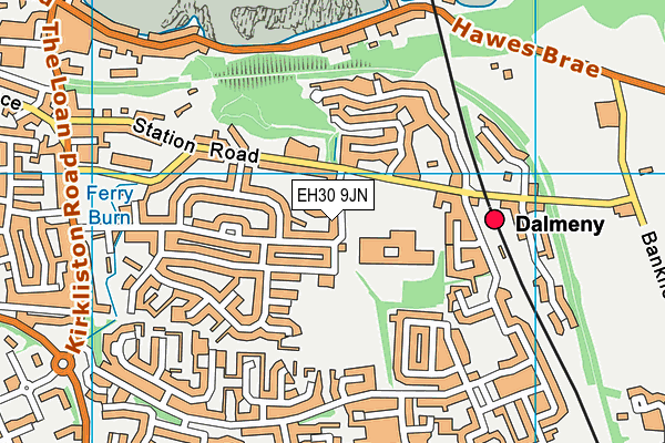 EH30 9JN map - OS VectorMap District (Ordnance Survey)