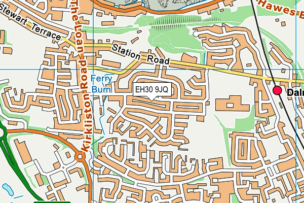 EH30 9JQ map - OS VectorMap District (Ordnance Survey)