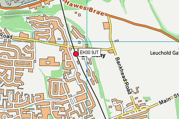 EH30 9JT map - OS VectorMap District (Ordnance Survey)
