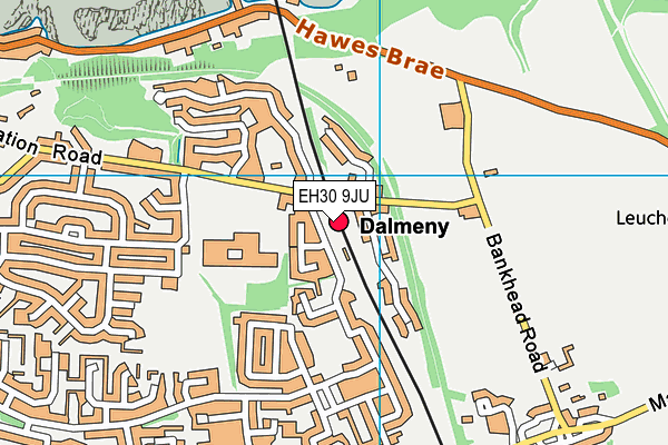EH30 9JU map - OS VectorMap District (Ordnance Survey)