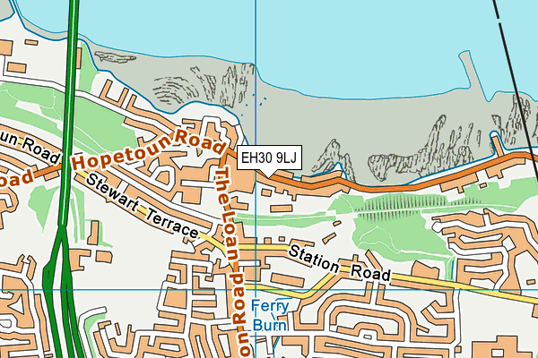 EH30 9LJ map - OS VectorMap District (Ordnance Survey)