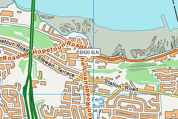 EH30 9LN map - OS VectorMap District (Ordnance Survey)