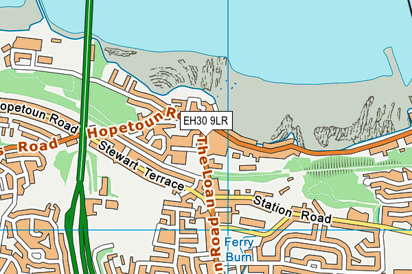 EH30 9LR map - OS VectorMap District (Ordnance Survey)